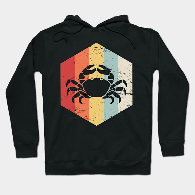 Cancer – Retro Astrology Zodiac Sign Hoodie by MeatMan